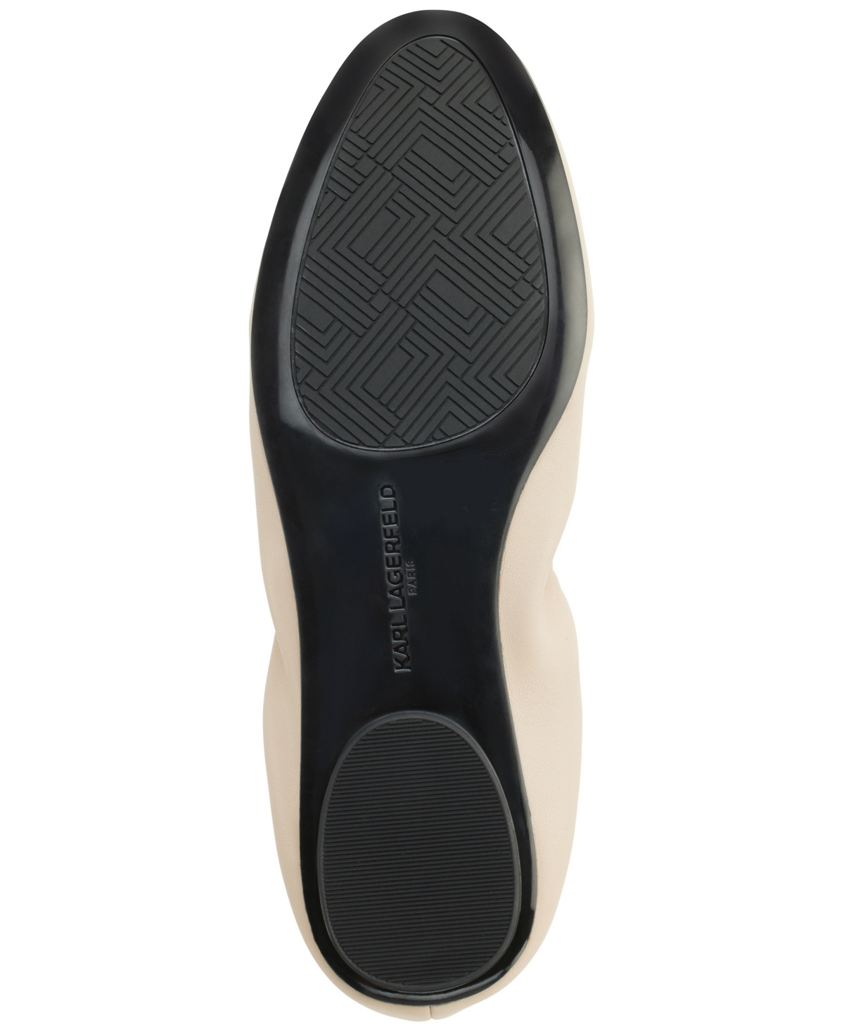 Karl Lagerfeld Paris Velma Ballet Flat In Dusty Nude