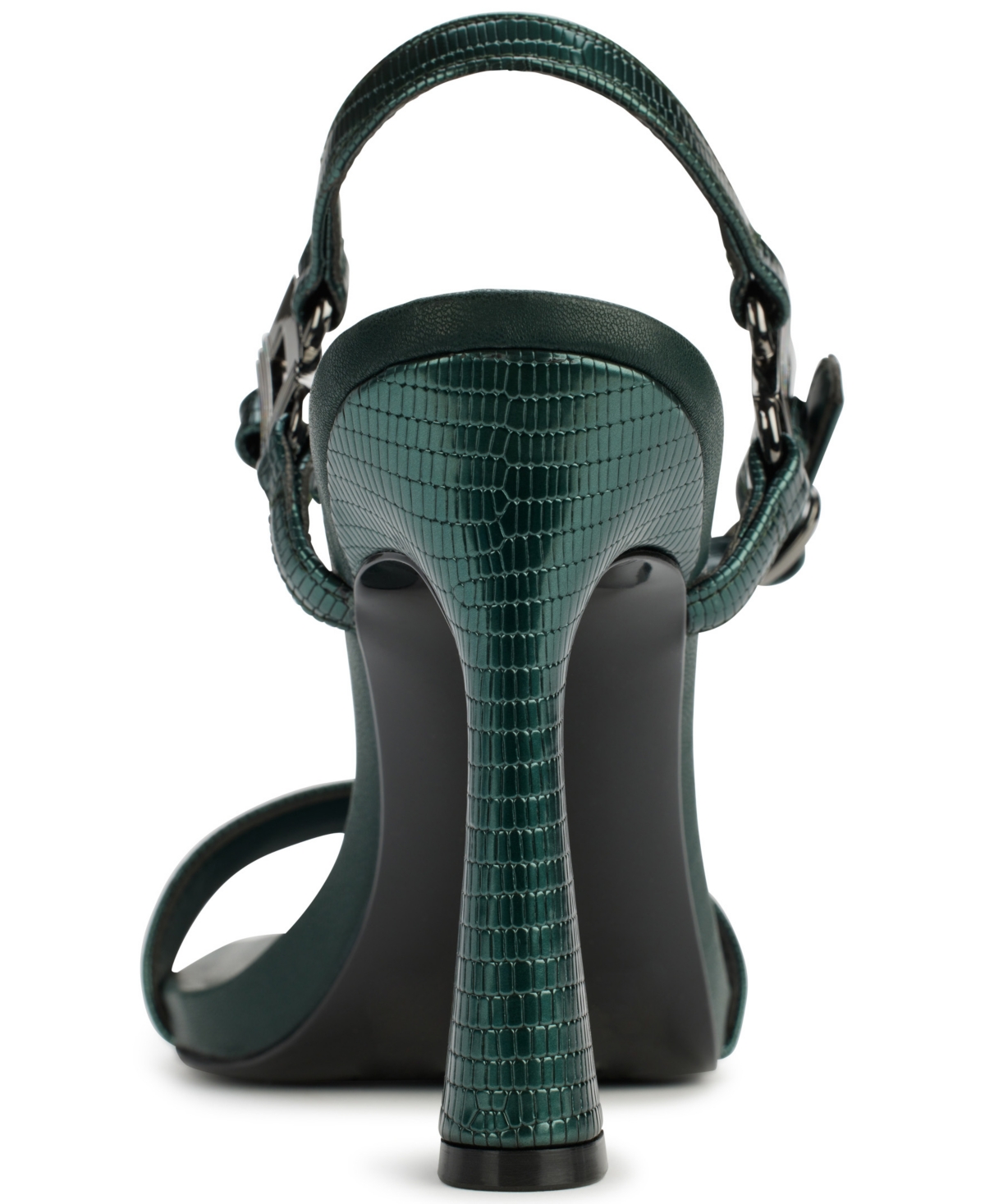 Karl Lagerfeld Cybil Ankle Strap Dress Sandals In Forest Green