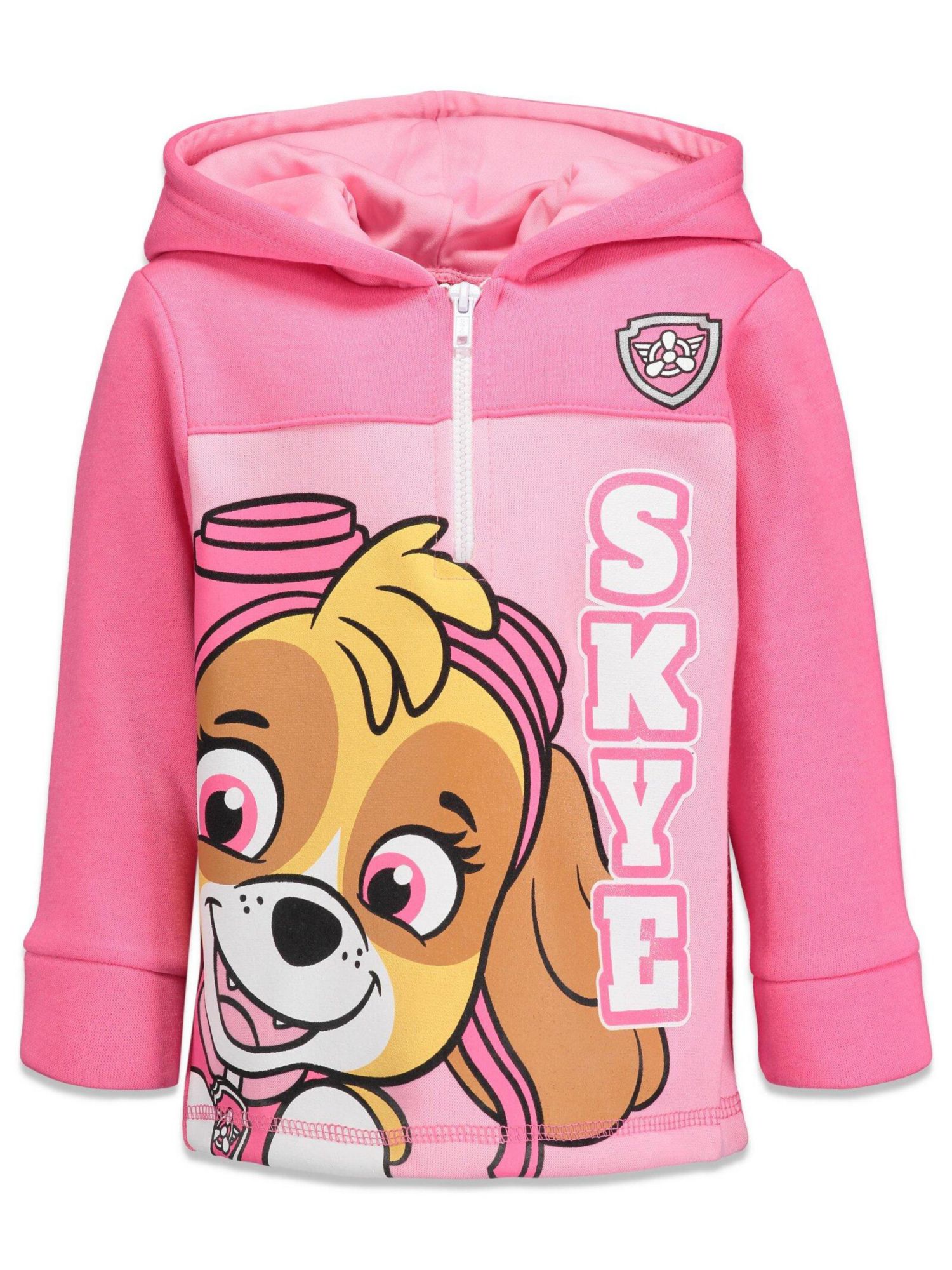 Little Girls Skye Fleece Quarter-Zip Hooded Sweatshirt