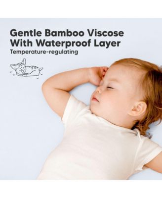 2pk Isla Waterproof Mini Crib Sheets for Boy, Girl, Soft Pack and Play Sheets for Graco Pack and Play Mattress