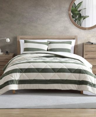 CLOSEOUT! Lawndale Twill Plush 3-Pc. Comforter Set, Full/Queen