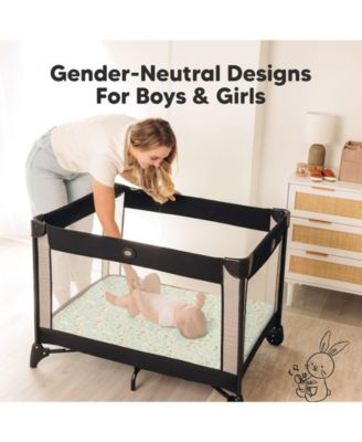 2pk Isla Waterproof Mini Crib Sheets for Boy, Girl, Soft Pack and Play Sheets for Graco Pack and Play Mattress