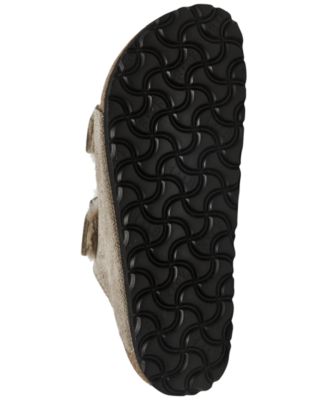 Women's Arizona Shearling Suede Leather Sandals from Finish Line