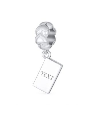 Initial Alphabet Bead Charm A-Z Heart MAMA Dangling for European Bracelet