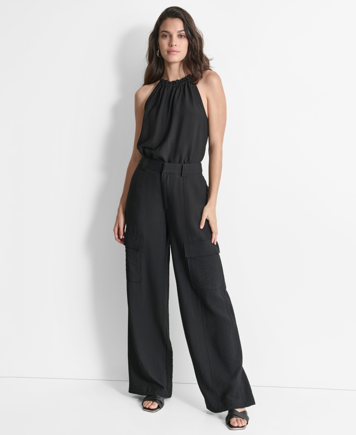 Dkny Women's Crinkle-Texture Pants