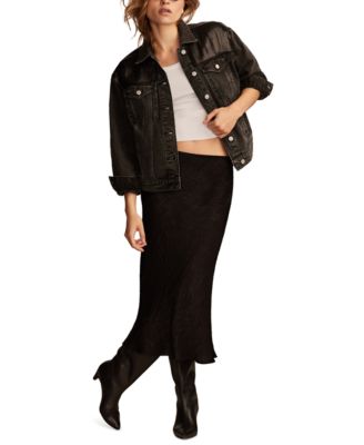 Lucky Brand - Women's Sequin Denim Trucker Jacket