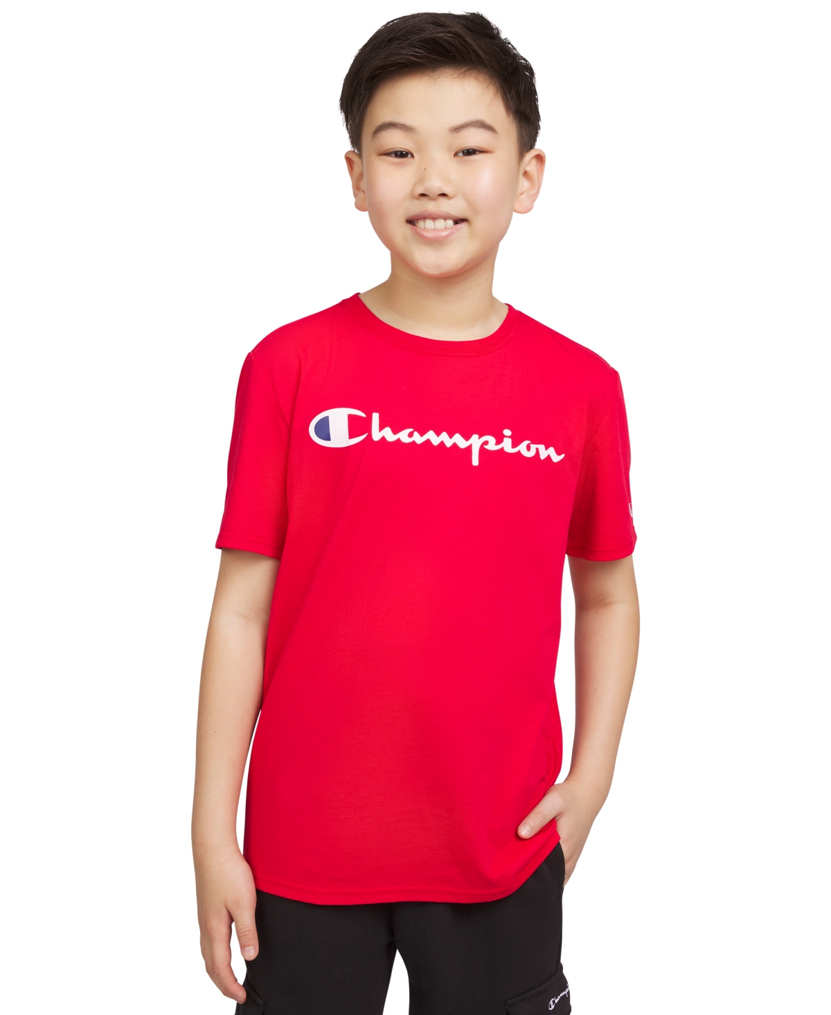 Champion Big Boys Signature Logo T-Shirt