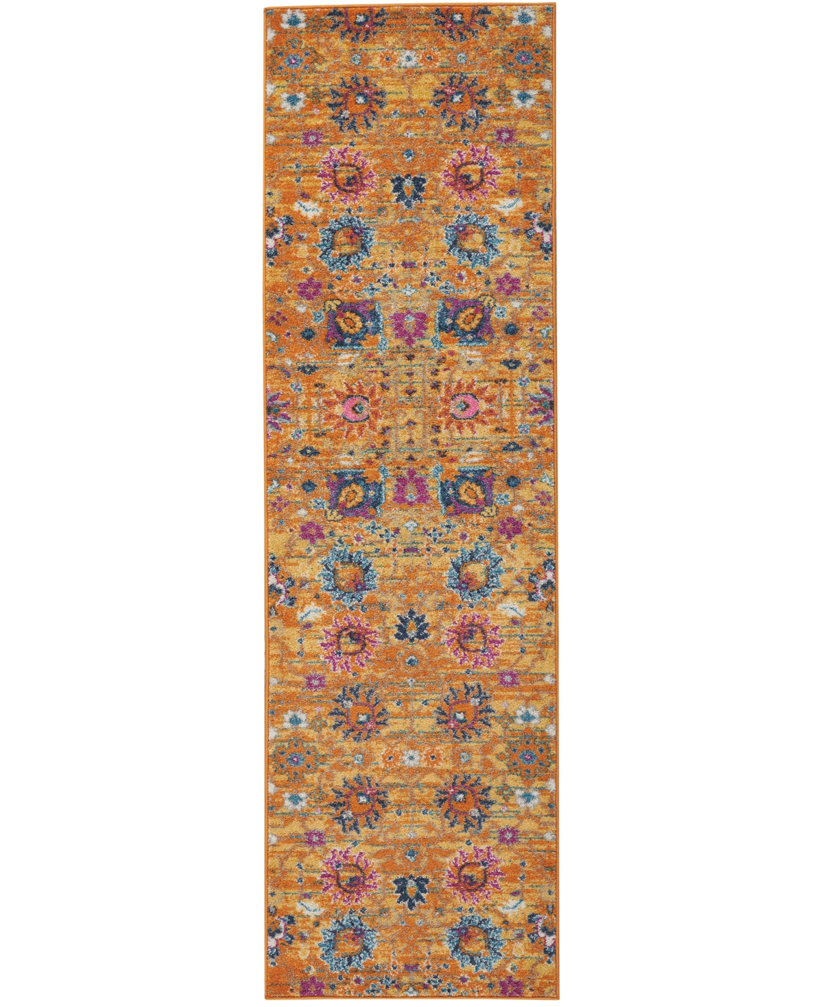 Nourison Home Passion Psn01 2'2"x10' Runner Area Rug In Orange