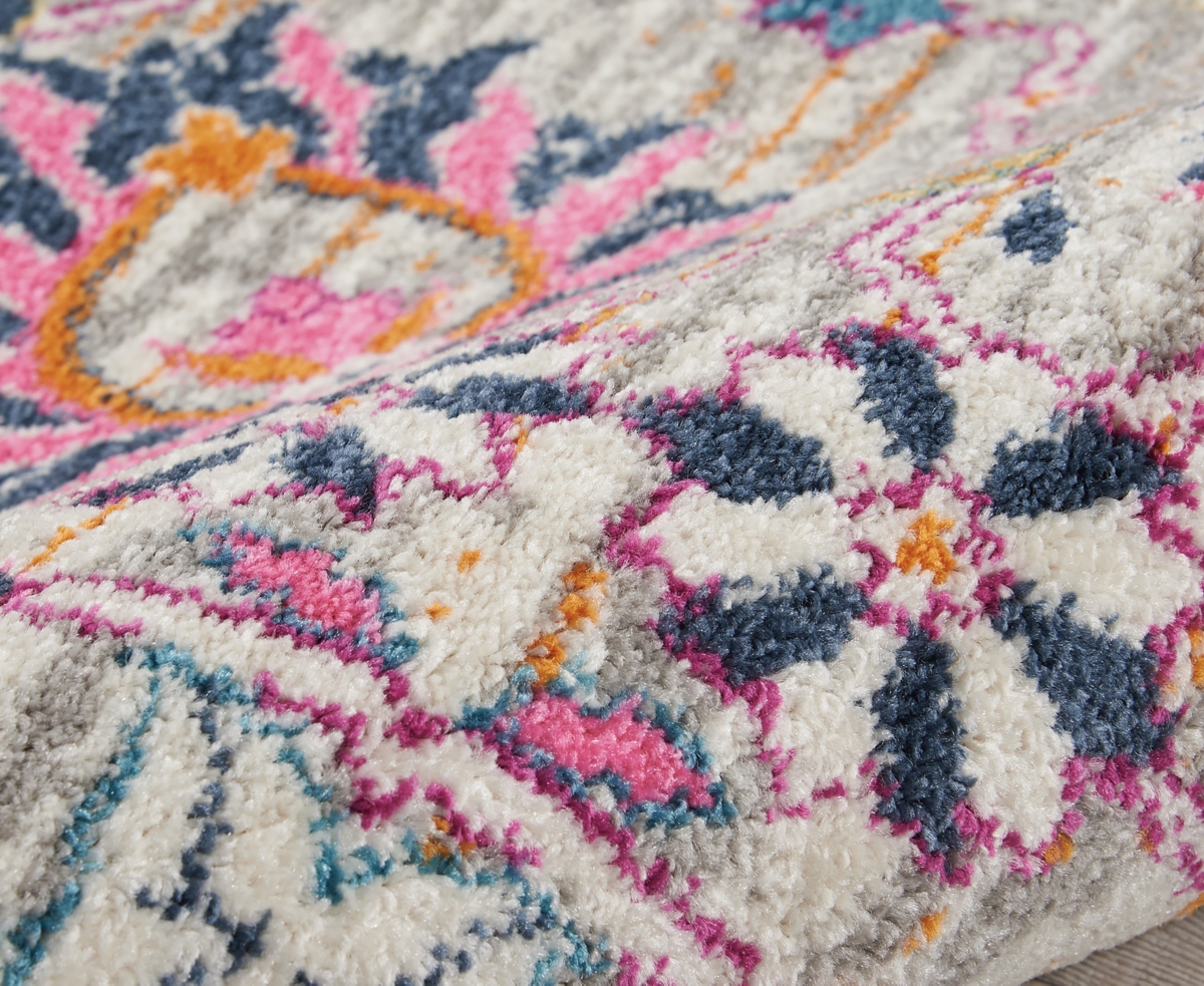 Nourison Home Passion Psn01 2'2"x10' Runner Area Rug In Silver