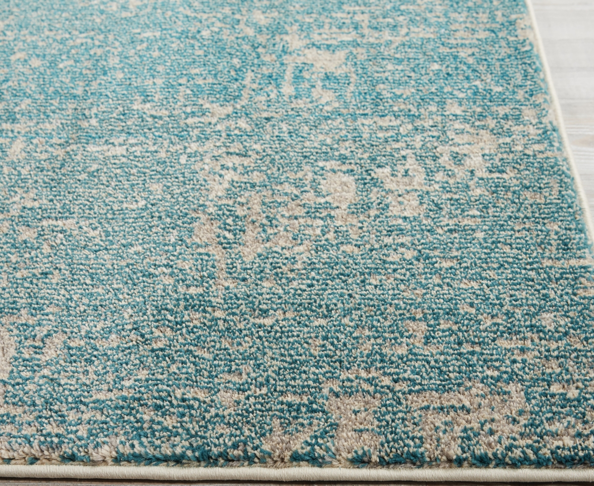 Nourison Home Celestial Ces02 2'2"x10' Runner Area Rug In Aquamarine
