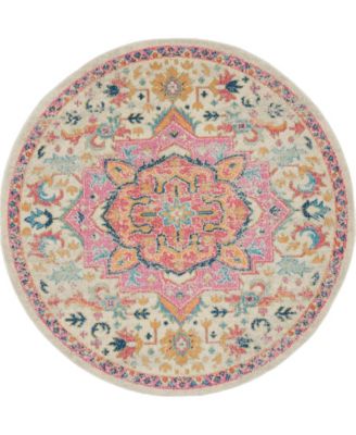 Passion PSN25 5'x5' Round Area Rug