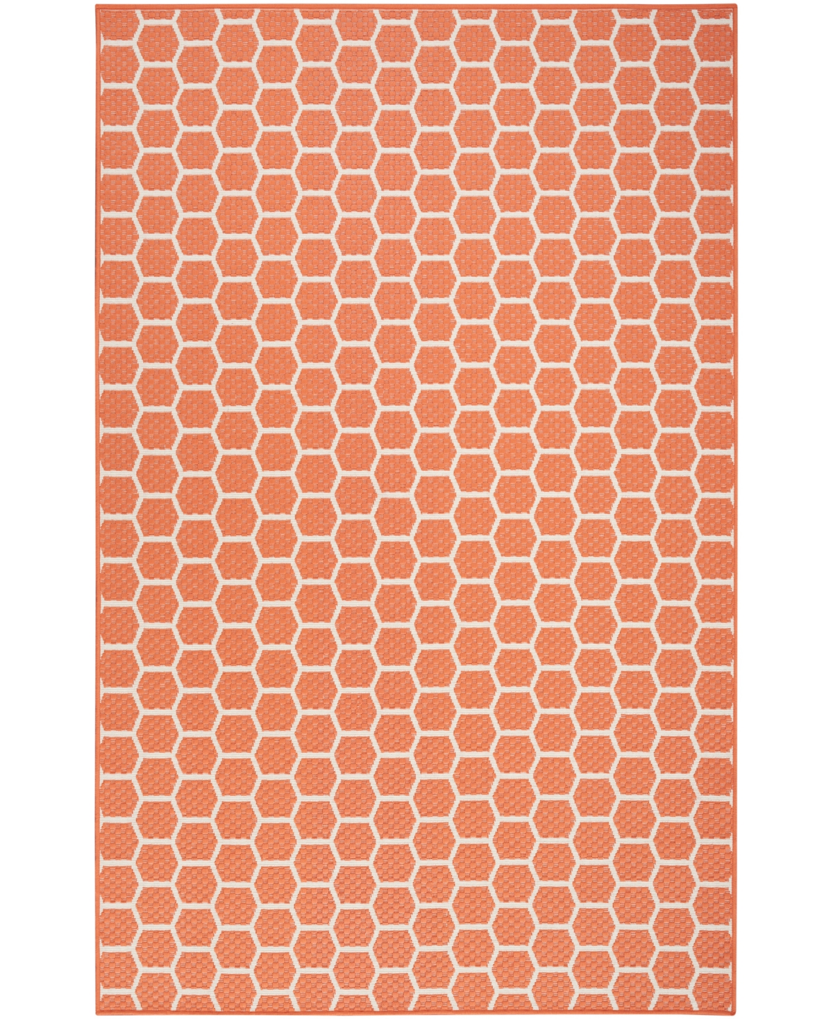 Nourison Home Twist Reversible Tws01 5'x7' Area Rug In Coral