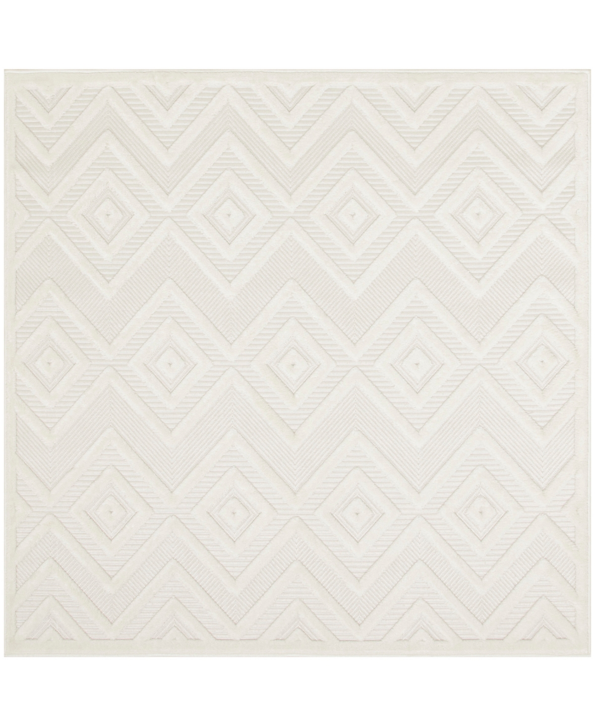 Nourison Home Versatile Nrv01 5'x5' Square Area Rug In Ivory
