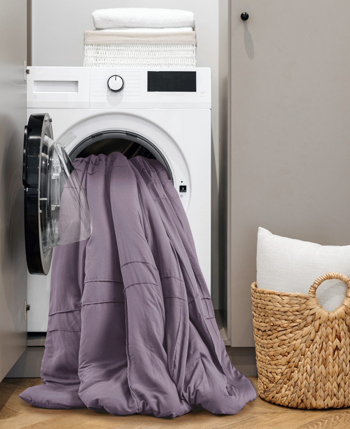 510 Design Porter Pleated 3-pc. Comforter Set, California King In Purple