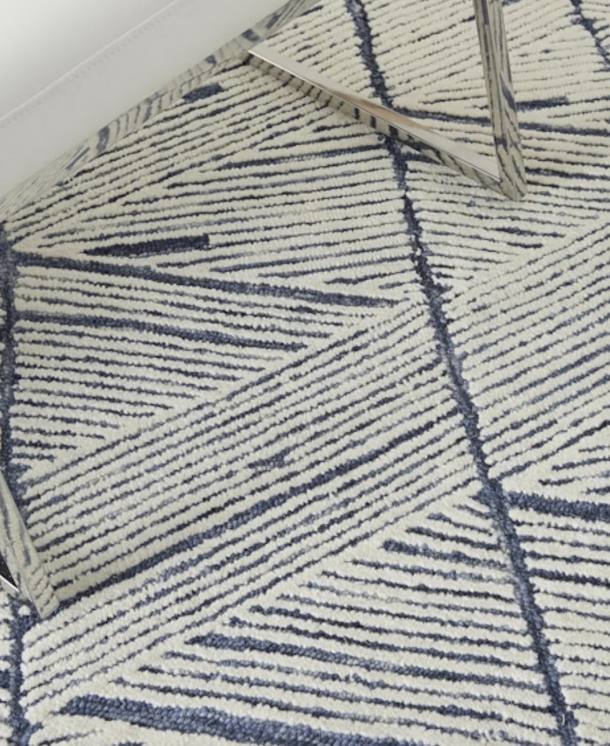 Nourison Home Colorado Clr01 5'3"x7'3" Area Rug In White,blue
