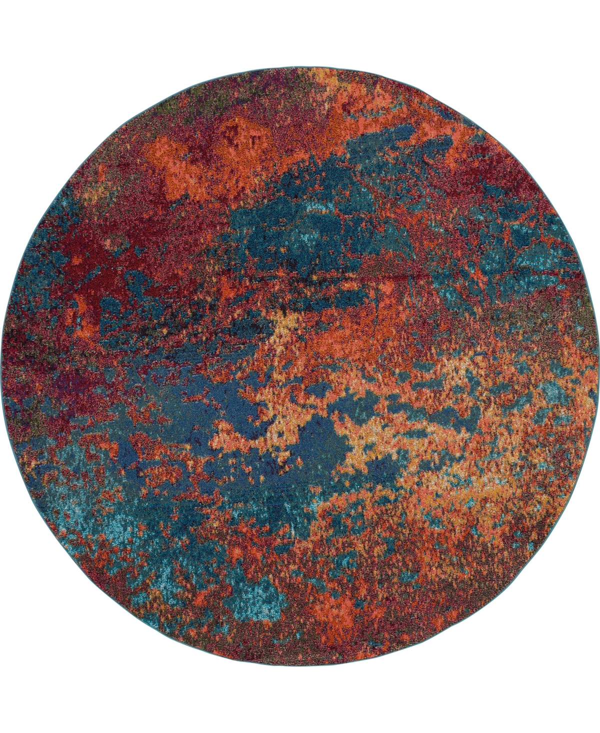 Nourison Home Celestial CES08 7'10"x7'10" Round Area Rug