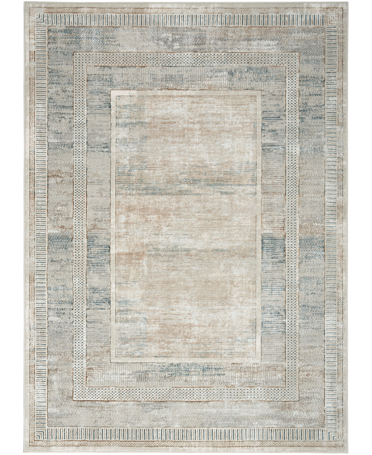 Nourison Home Glitz Glz07 3'11"x5'11" Area Rug In Ivory