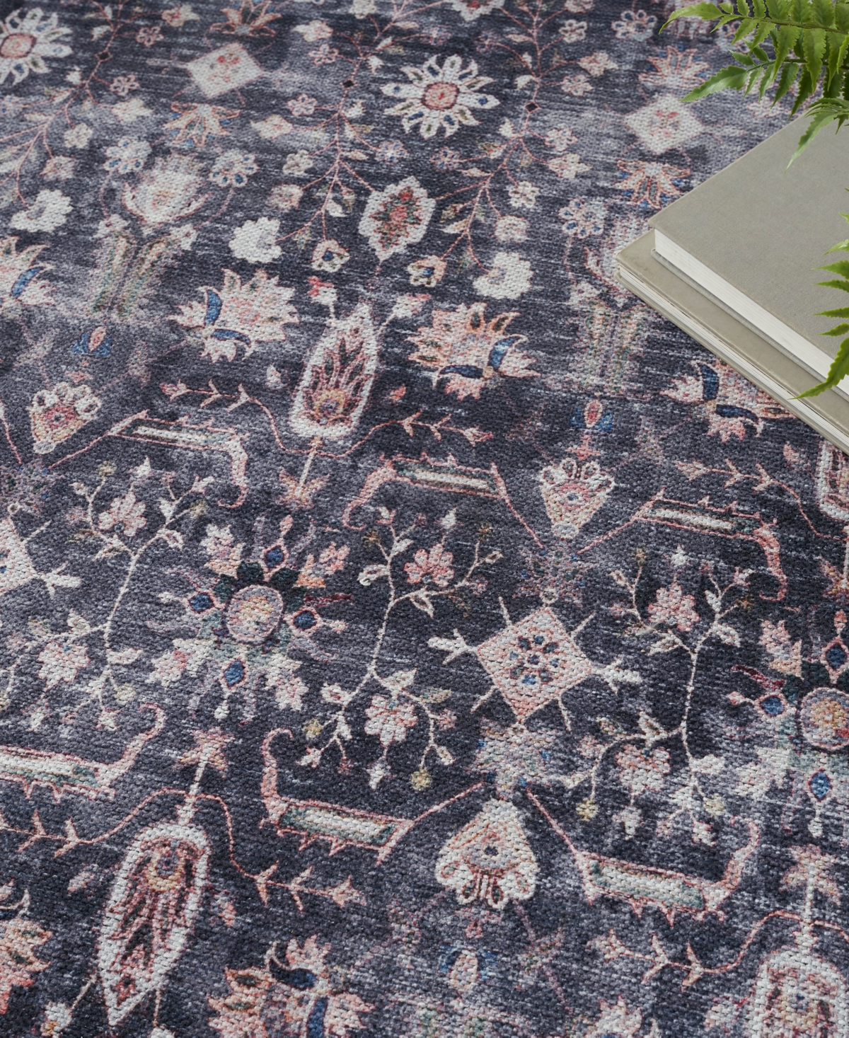 Nourison Home Grand Washables Grw06 7'10"x9'10" Area Rug In Navy,ivory