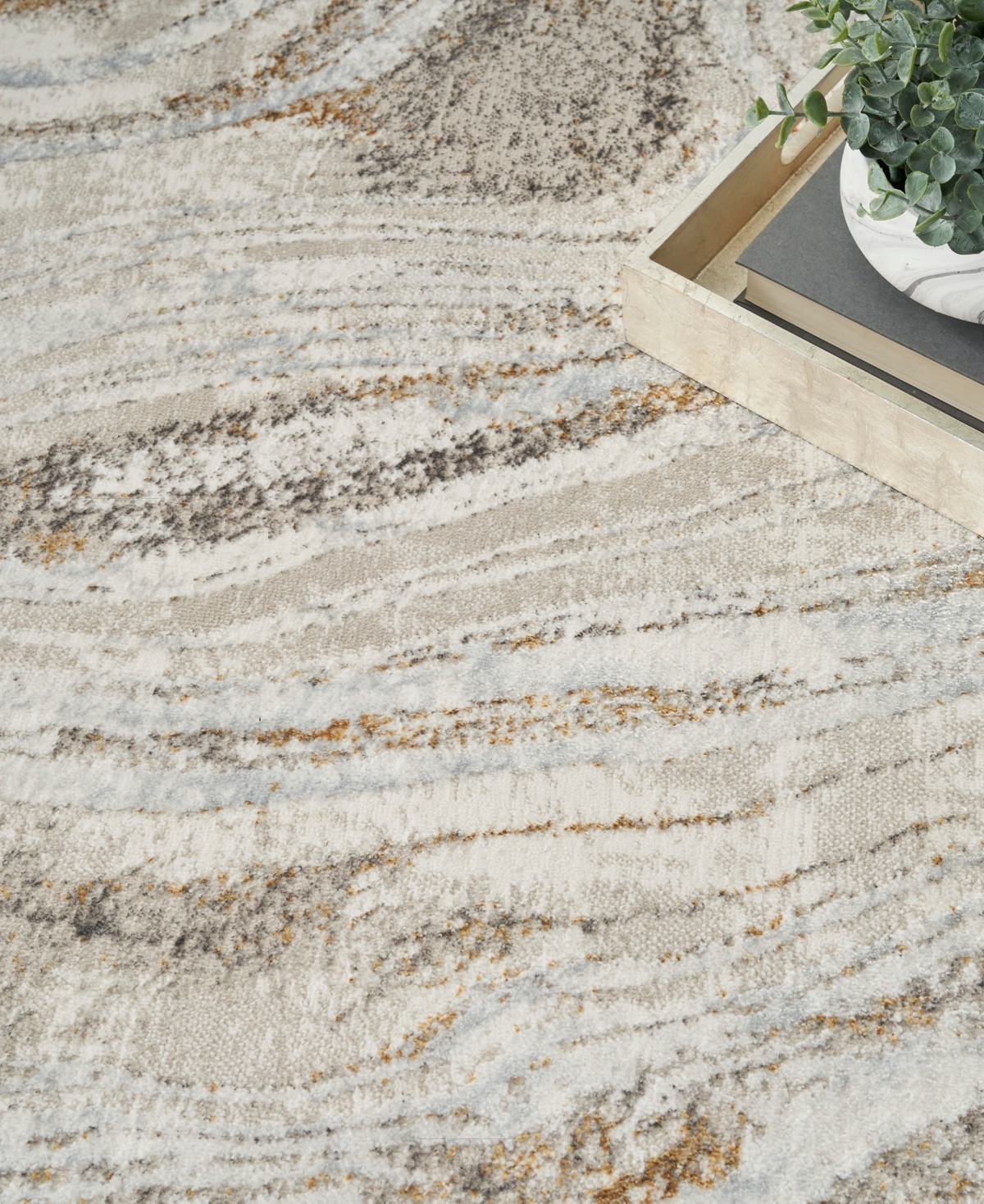 Nourison Home Glitz GLZ22 5'3"x7'3" Area Rug