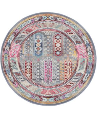 Vintage Kashan VKA06 4'x4' Round Area Rug