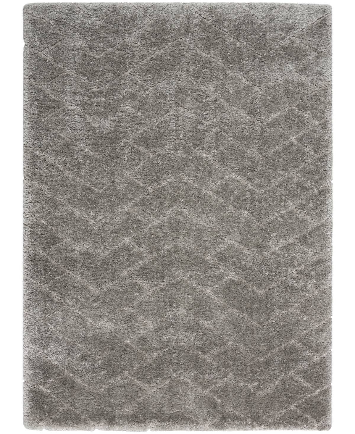 Nourison Home Dreamy Shag Drs03 5'3"x7'3" Area Rug In Gray