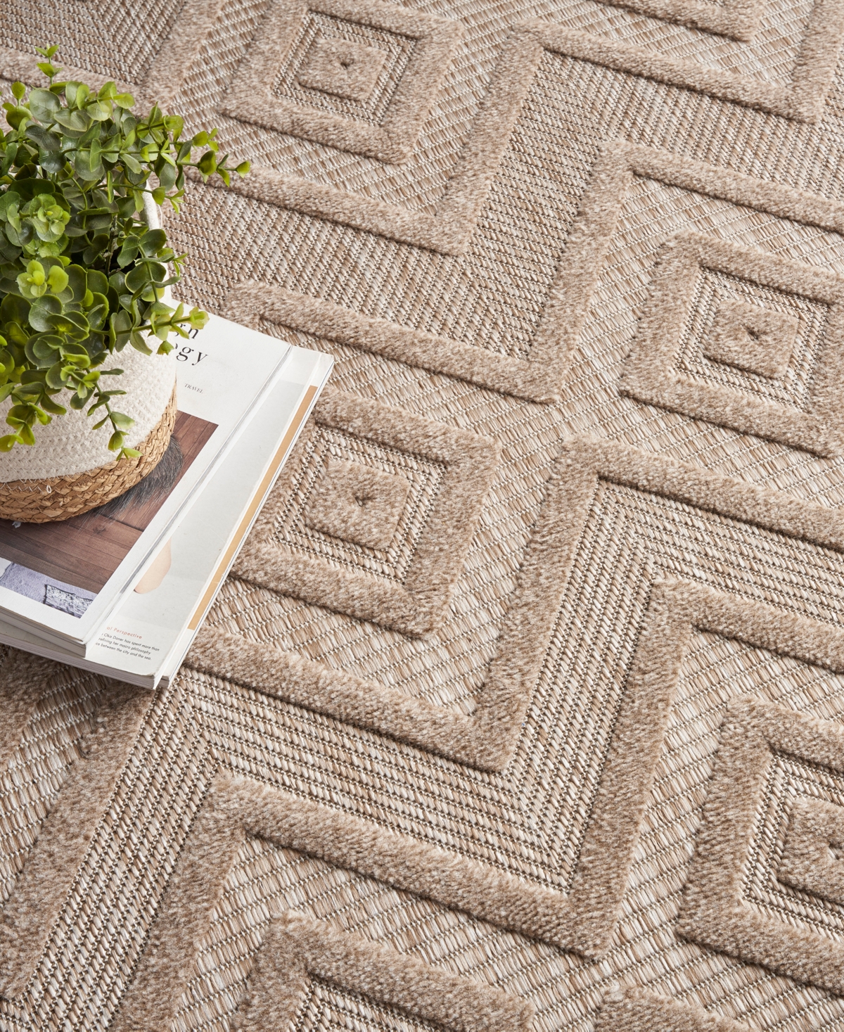 Nourison Home Versatile Nrv01 8'x10' Area Rug In Taupe