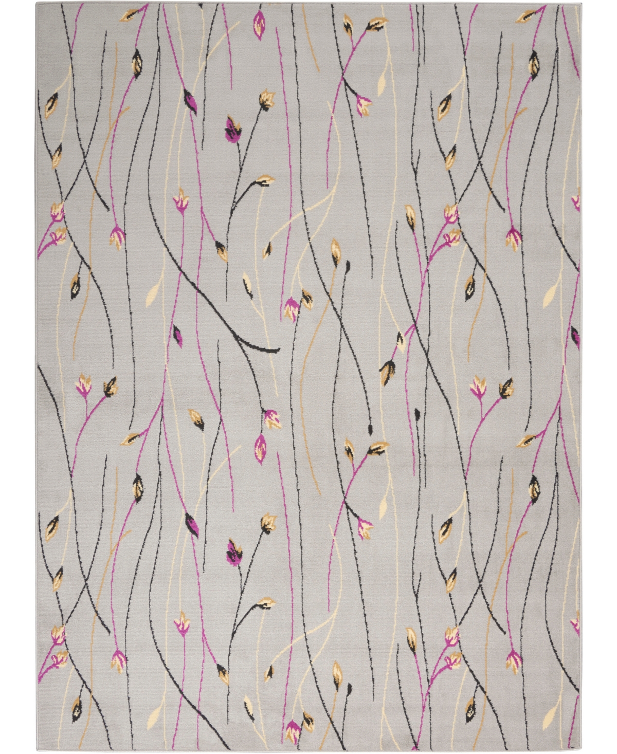 Nourison Home Grafix Grf15 5'3"x7'3" Area Rug In Gray