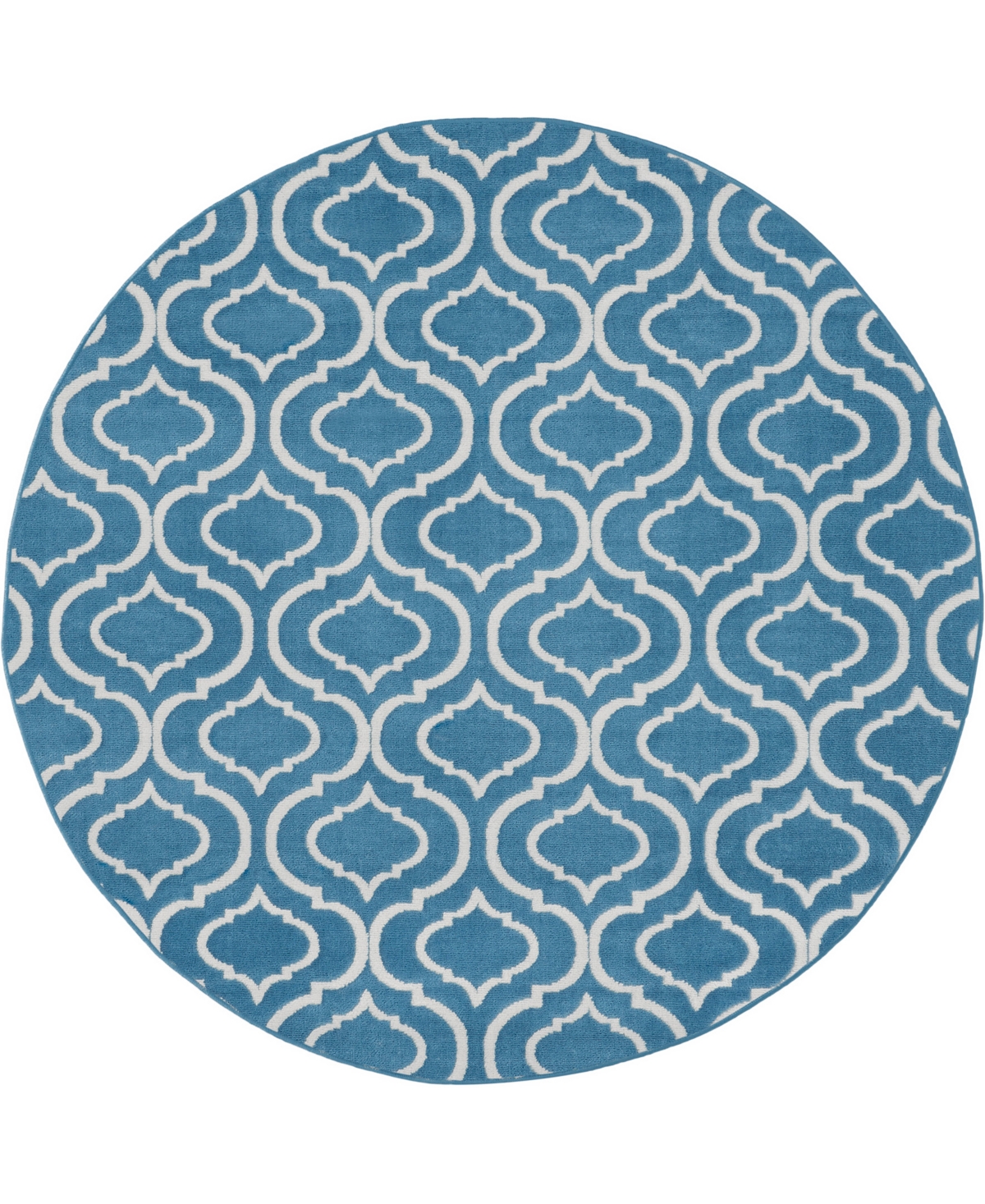 Nourison Home Jubilant Jub19 5'3"x5'3" Round Area Rug In Blue
