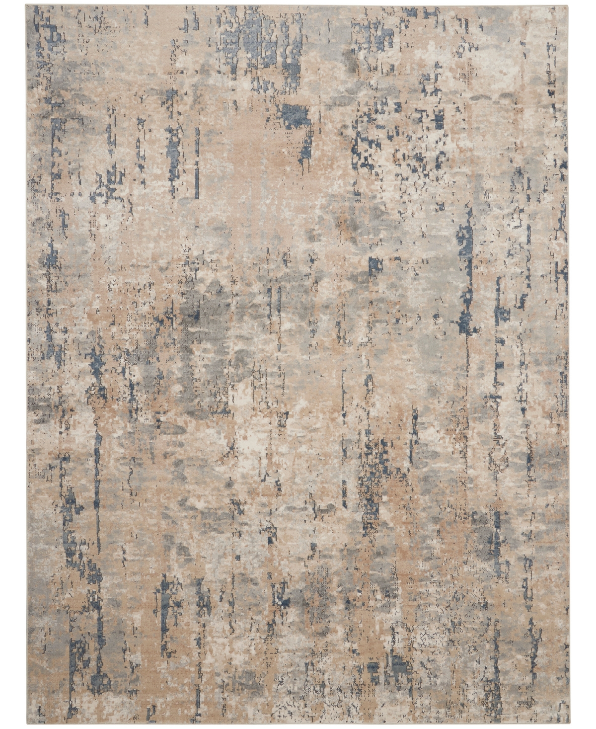 Nourison Home Quarry Qua01 7'10"x9'10" Area Rug In Beige,gray