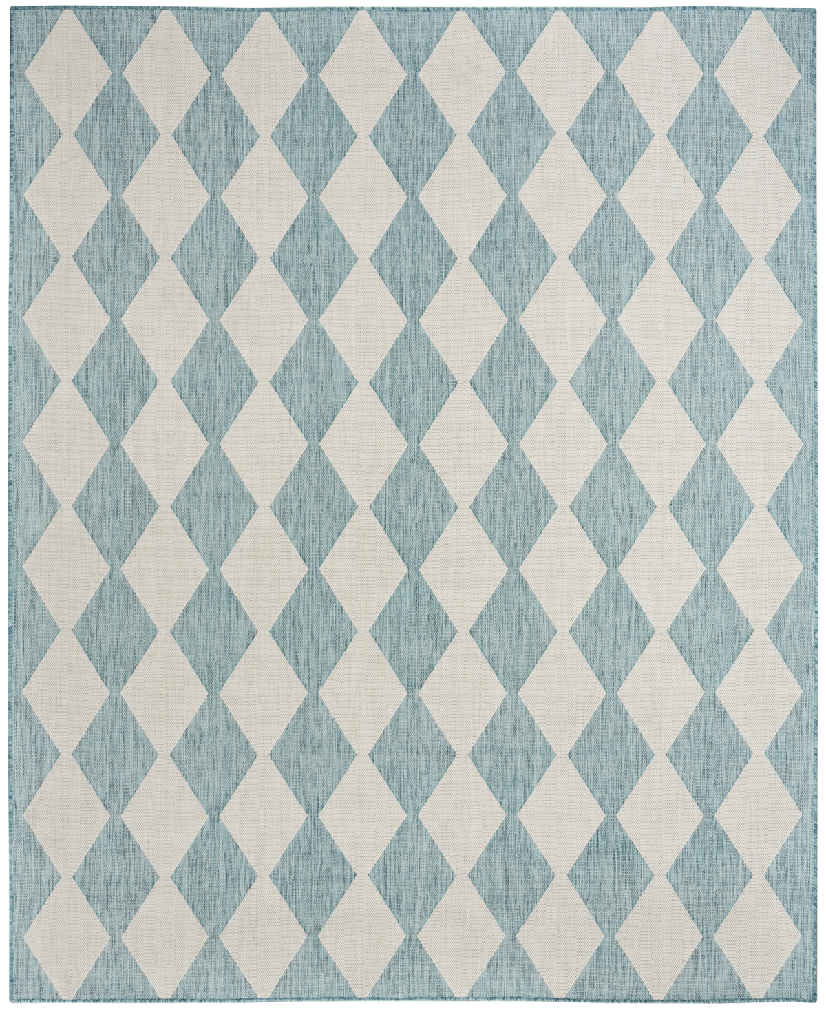 Nourison Home Positano Pos04 6'x9' Area Rug In Aqua