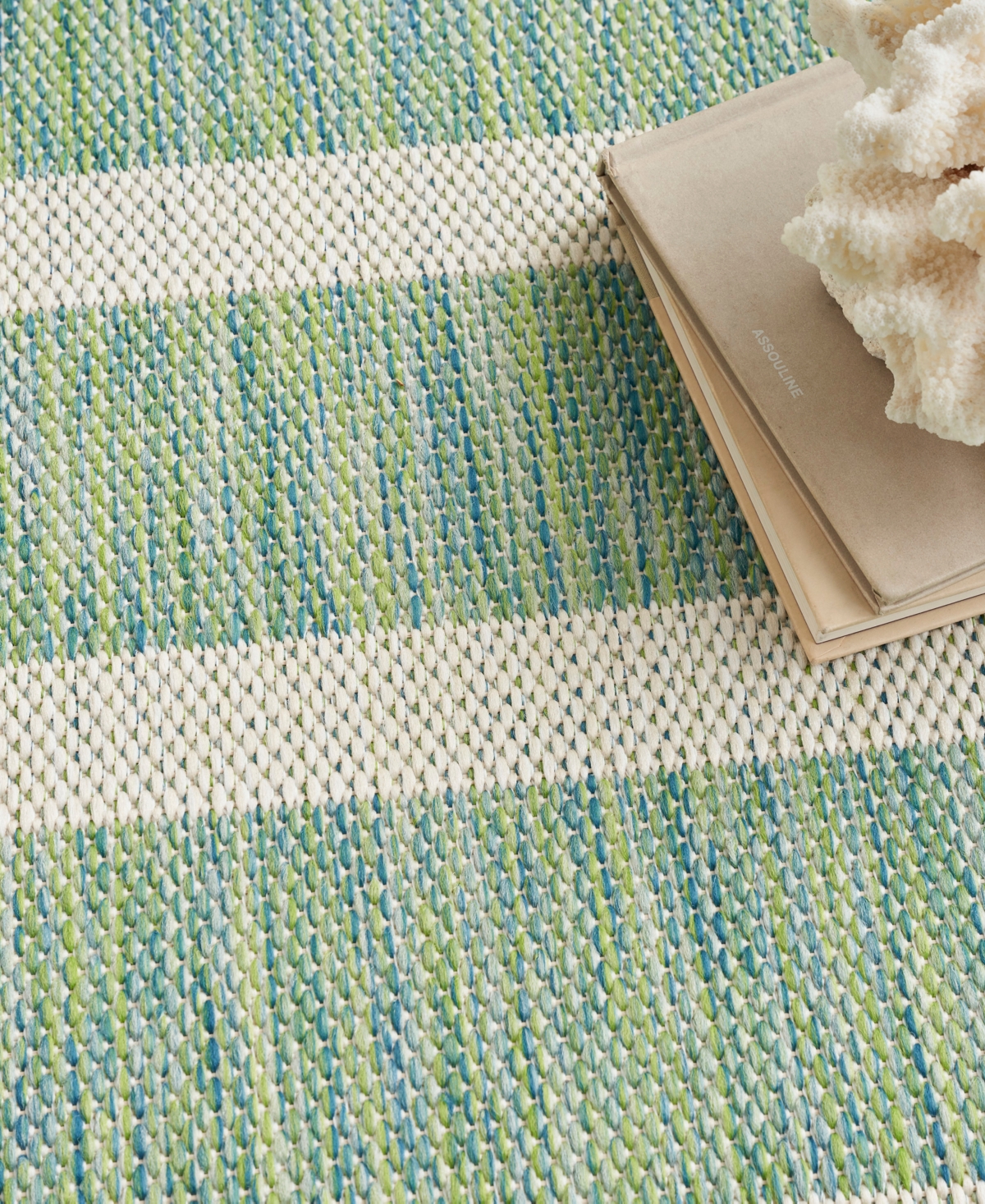 Nourison Home Positano Pos03 4'x6' Area Rug In Ivory,green