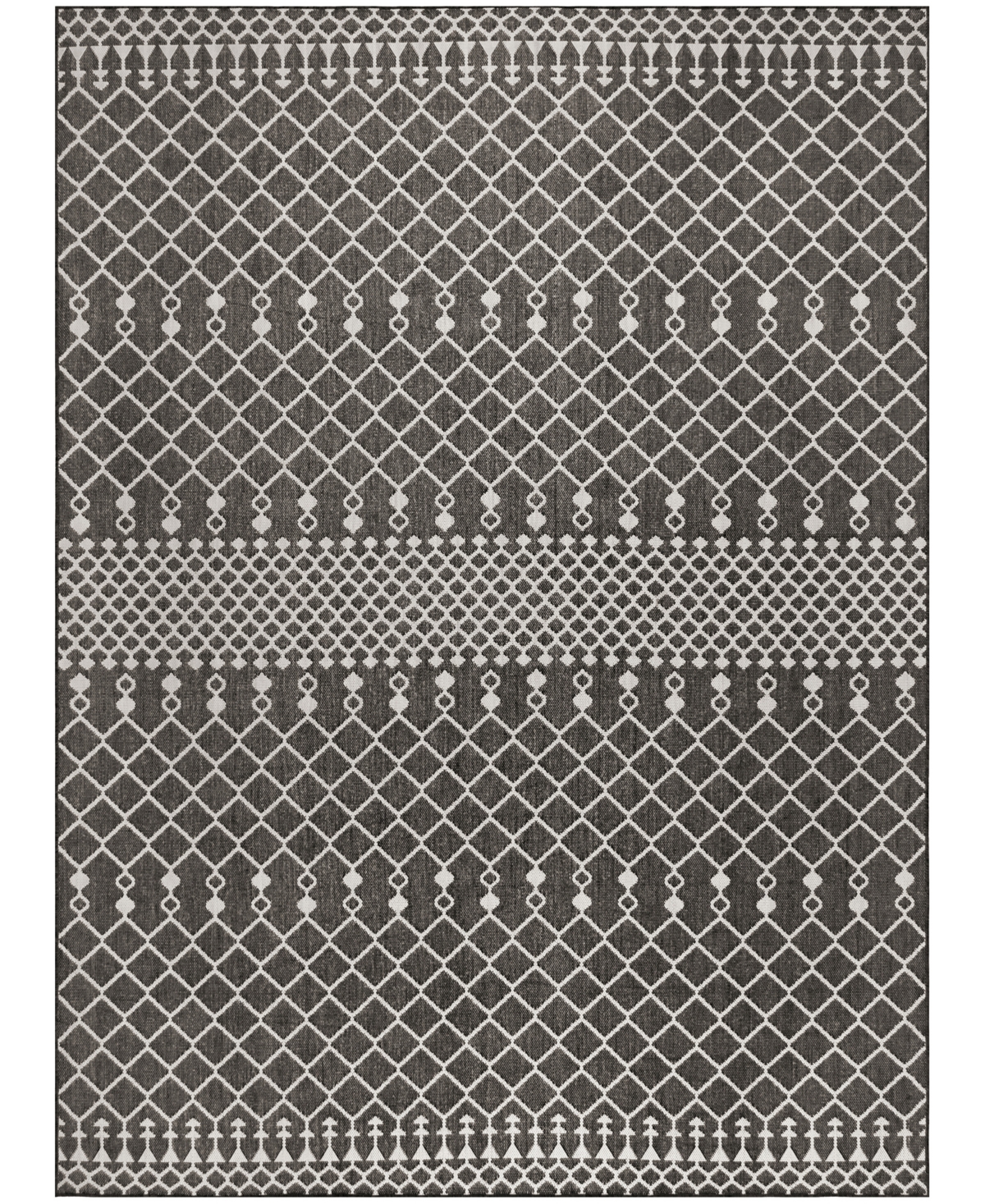 Nourison Home Positano Pos02 8'x10' Area Rug In Black
