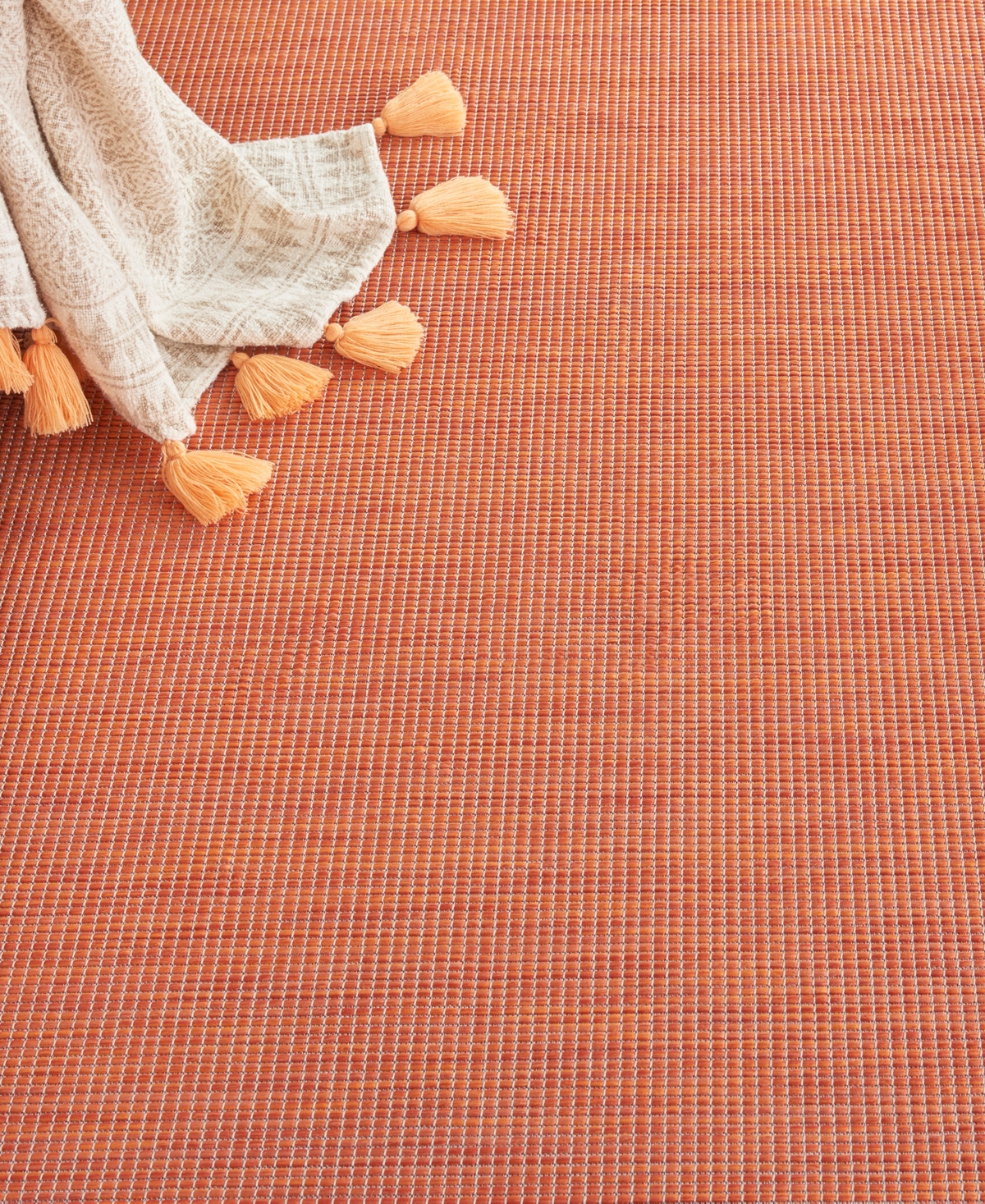 Nourison Home Positano Pos01 7'x10' Area Rug In Terracotta
