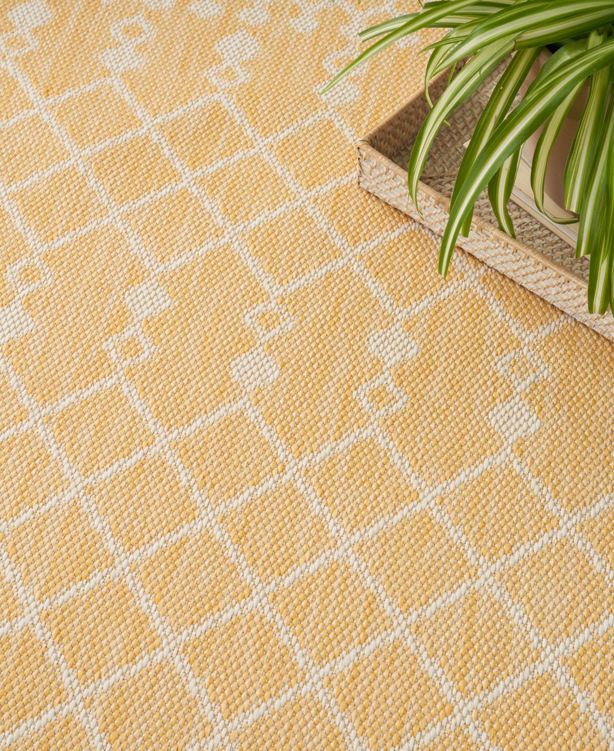 Nourison Home Positano Pos02 7'x10' Area Rug In Yellow