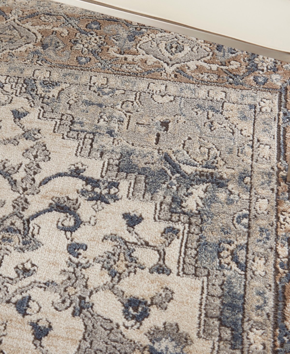 Nourison Home Quarry Qua05 6'x9' Area Rug In Ivory,gray