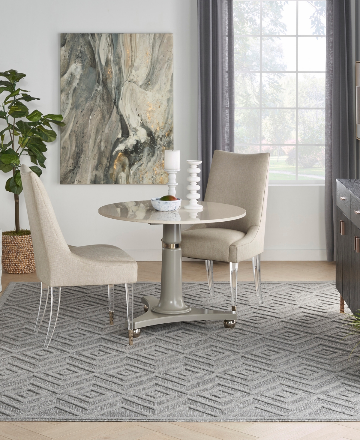 Nourison Home Versatile Nrv01 7'x10' Area Rug In Silver