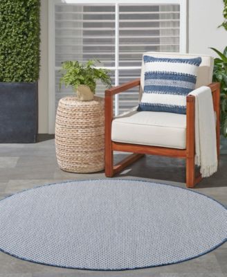 Courtyard COU01 5'x5' Round Area Rug