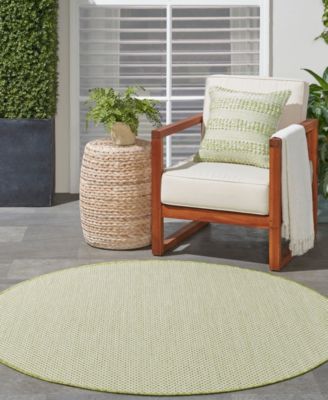 Courtyard COU01 5'x5' Round Area Rug