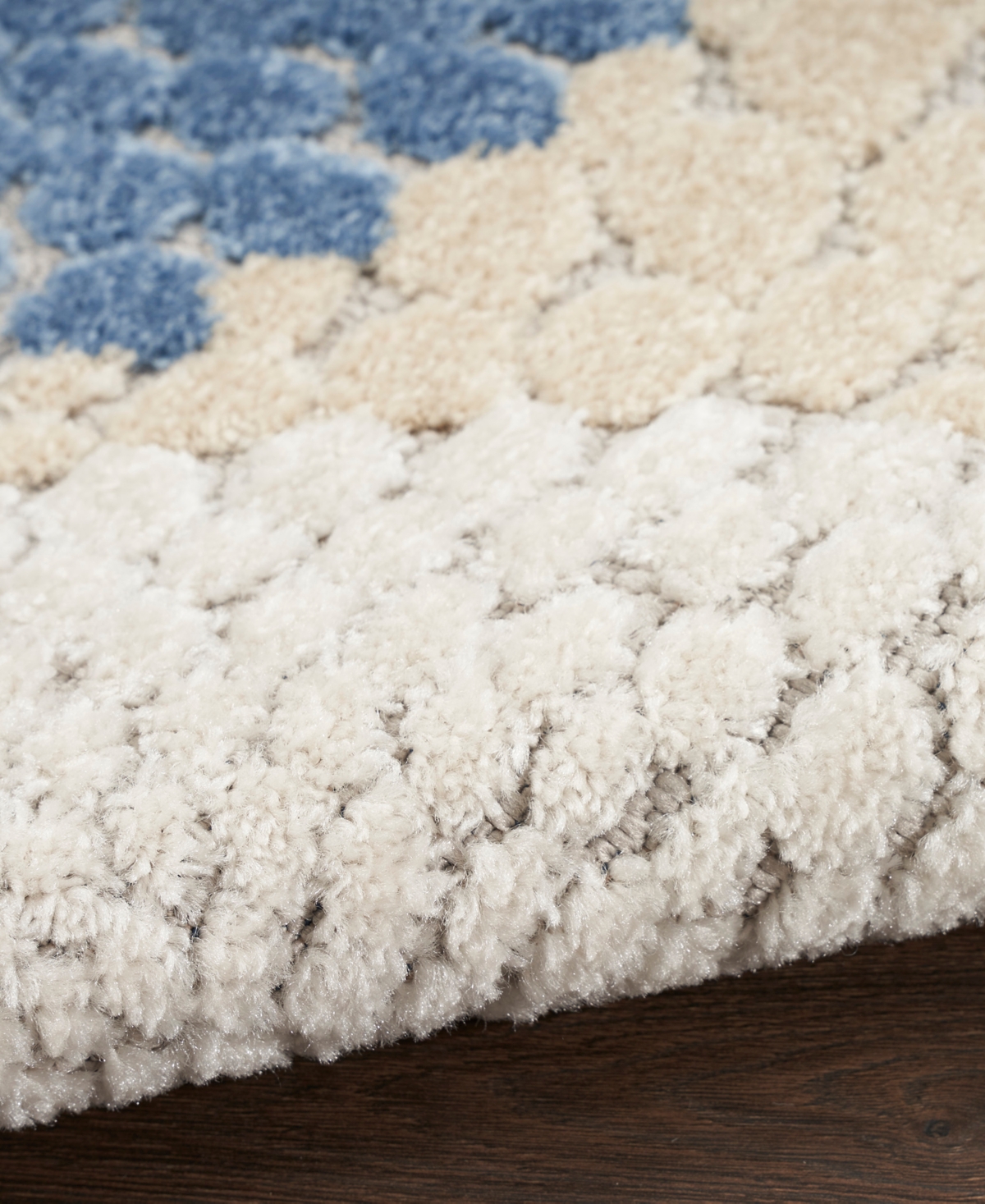 Nourison Home Aloha Alh29 5'3"x7'5" Area Rug In Blue,gray