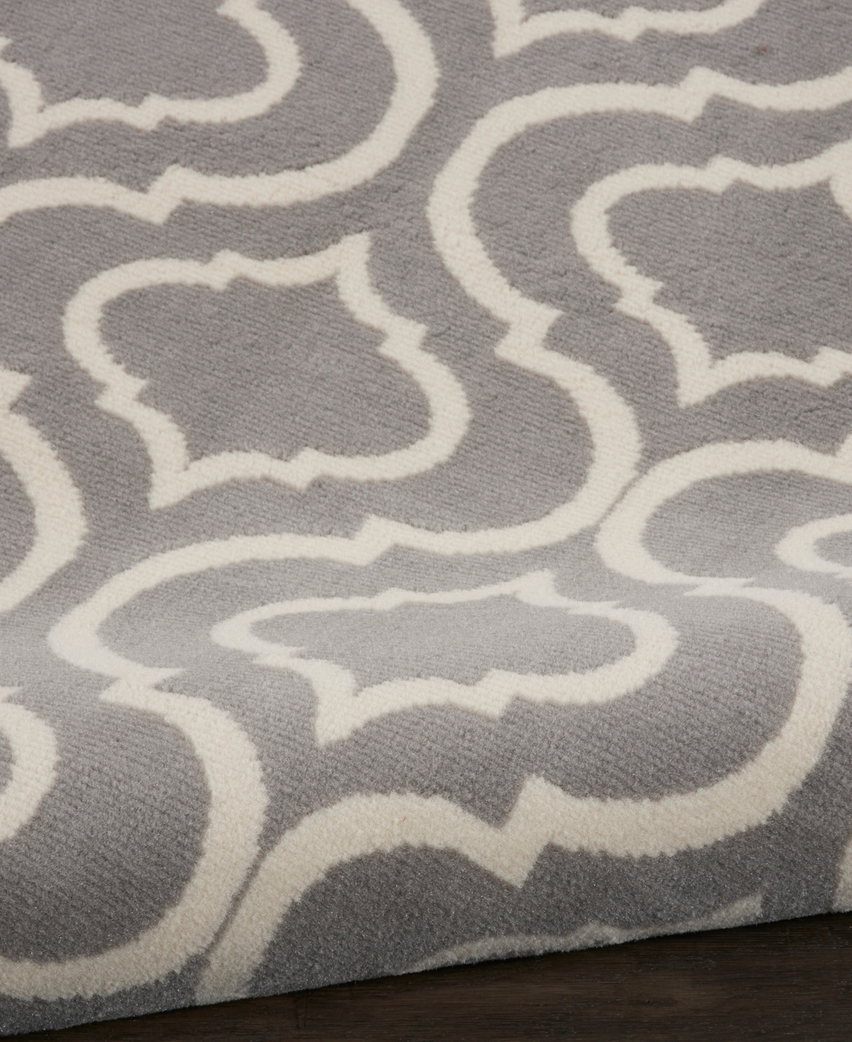 Nourison Home Jubilant Jub19 8'x8' Round Area Rug In Gray