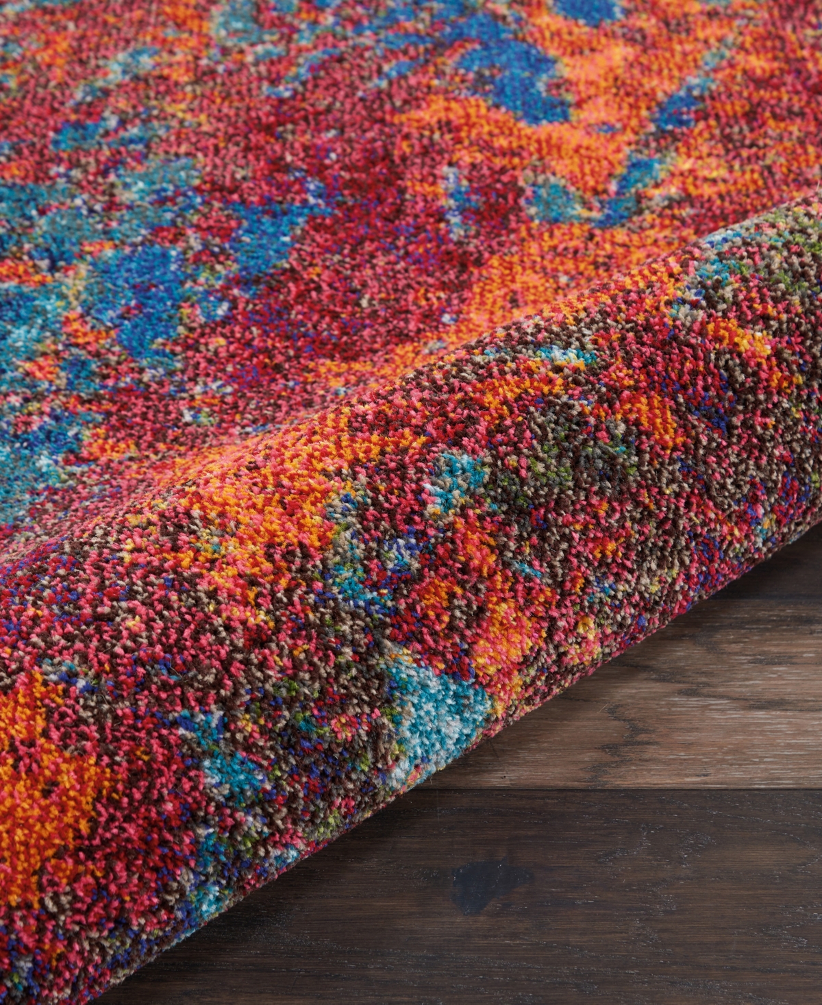 Nourison Home Celestial Ces08 6'7"x9'7" Area Rug In Multi,blue