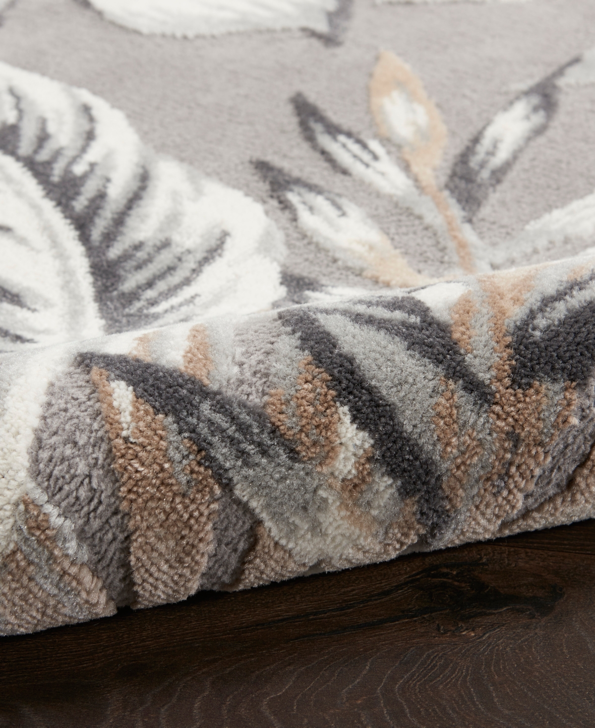 Nourison Home Seaside Sds01 7'10"x9'10" Area Rug In Gray