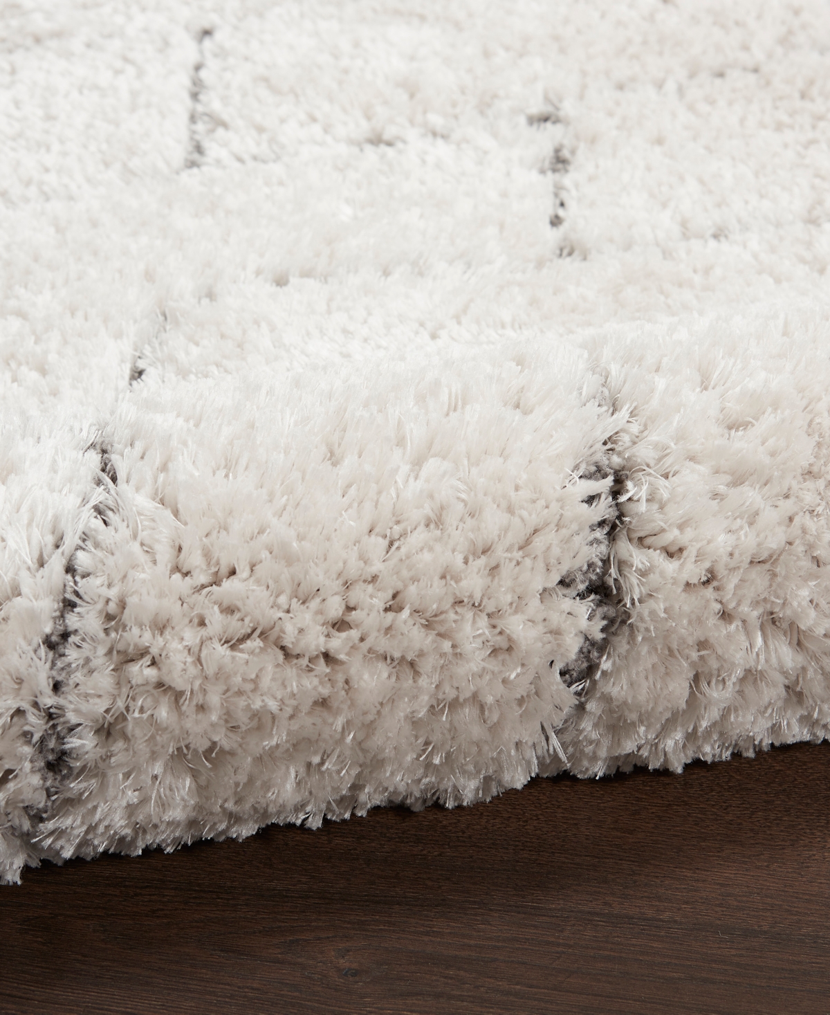 Nourison Home Dreamy Shag Drs03 7'10"x9'10" Area Rug In Ivory,gray