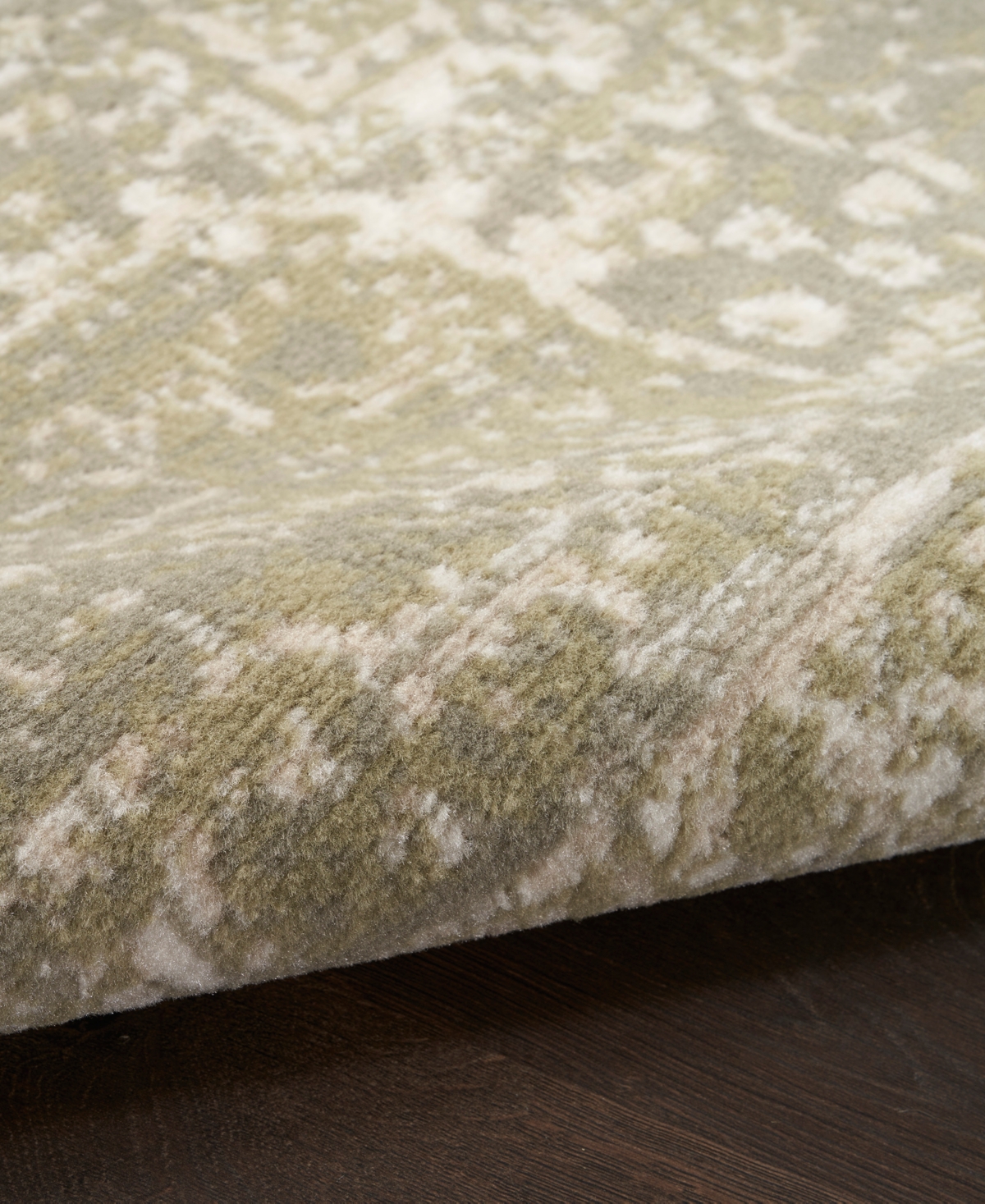 Nourison Home Grafix Grf14 5'3"x7'3" Area Rug In Olive