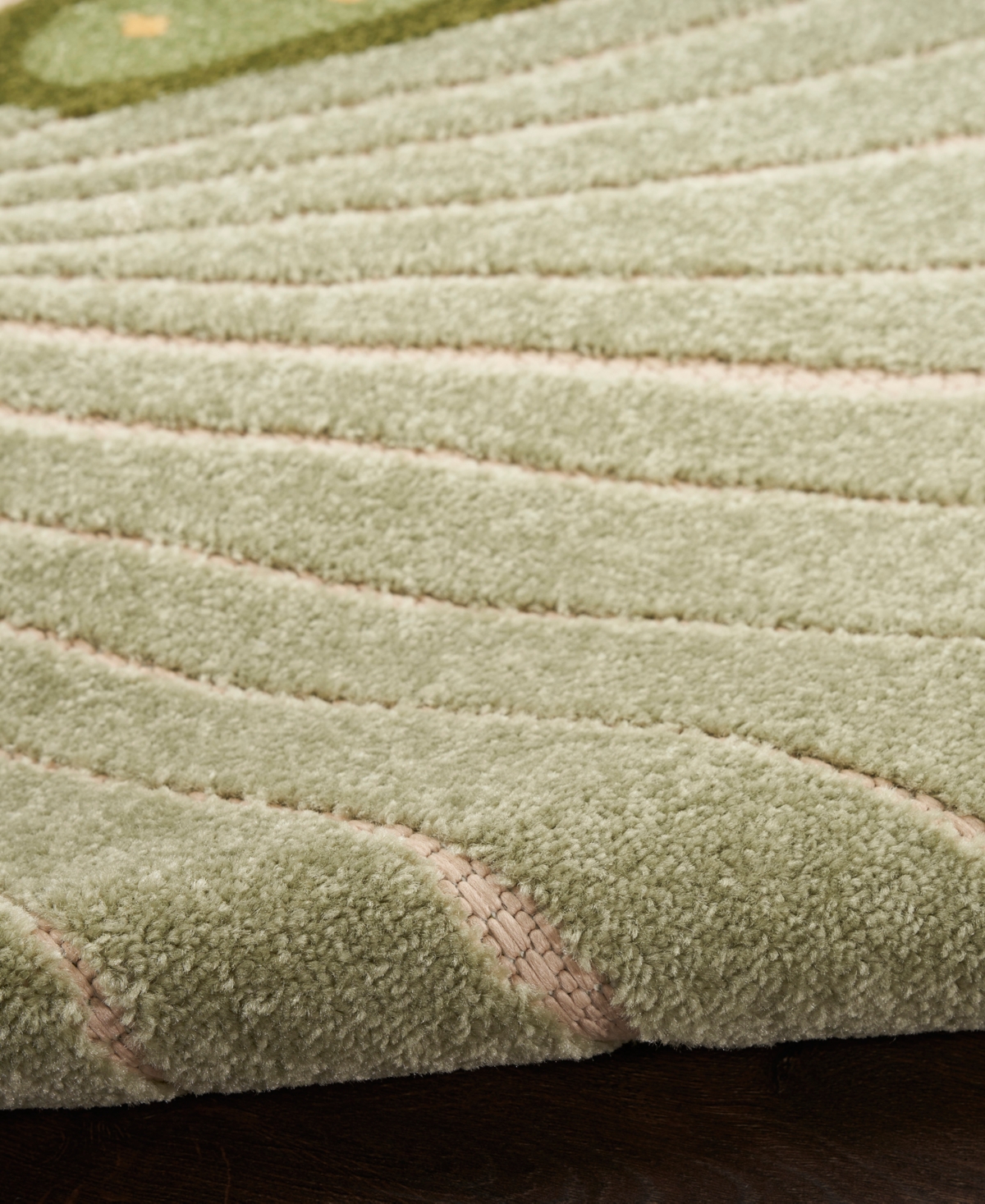 Nourison Home Aloha Alh24 5'3"x7'5" Area Rug In Green