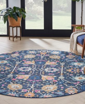 Passion PSN01 8'x8' Round Area Rug