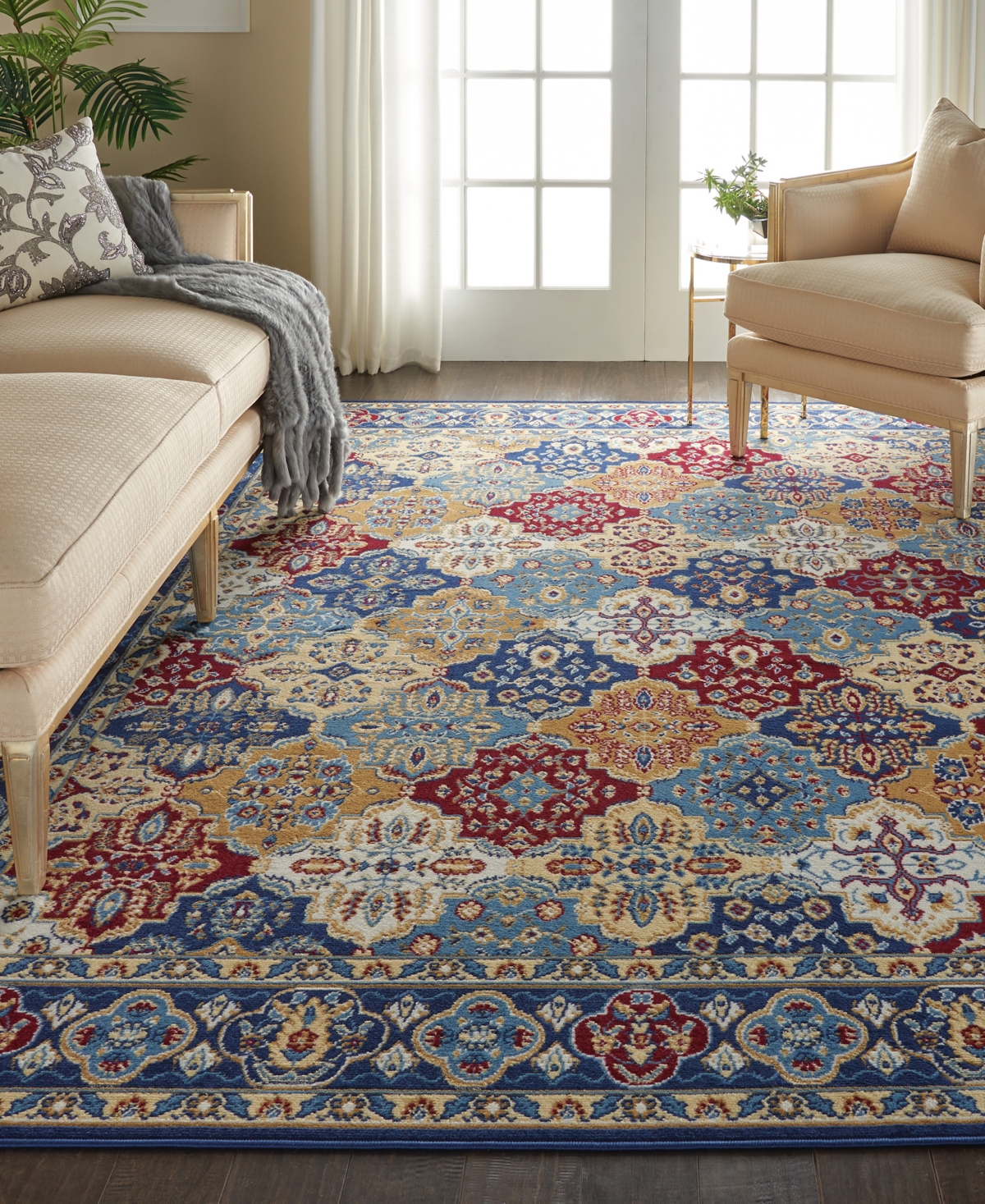 Nourison Home Grafix Grf31 7'10"x9'10" Area Rug In Multi