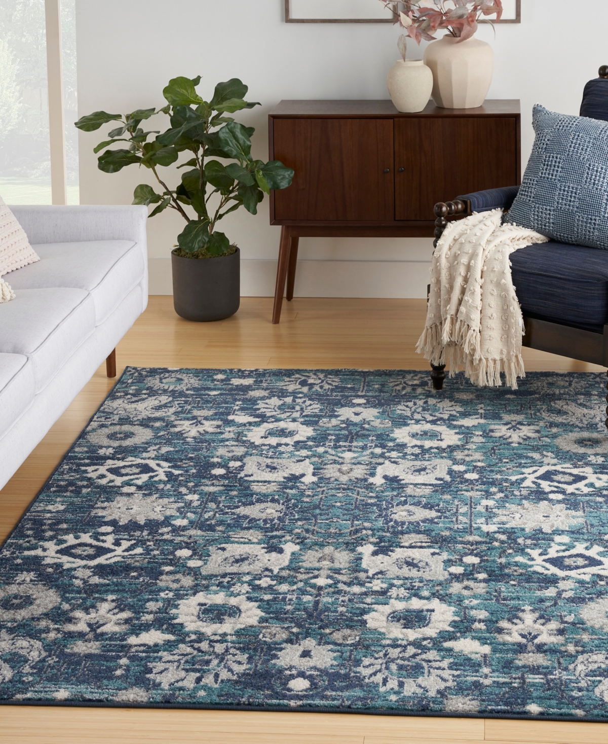 Nourison Home Passion Psn01 8'x10' Area Rug In Ocean