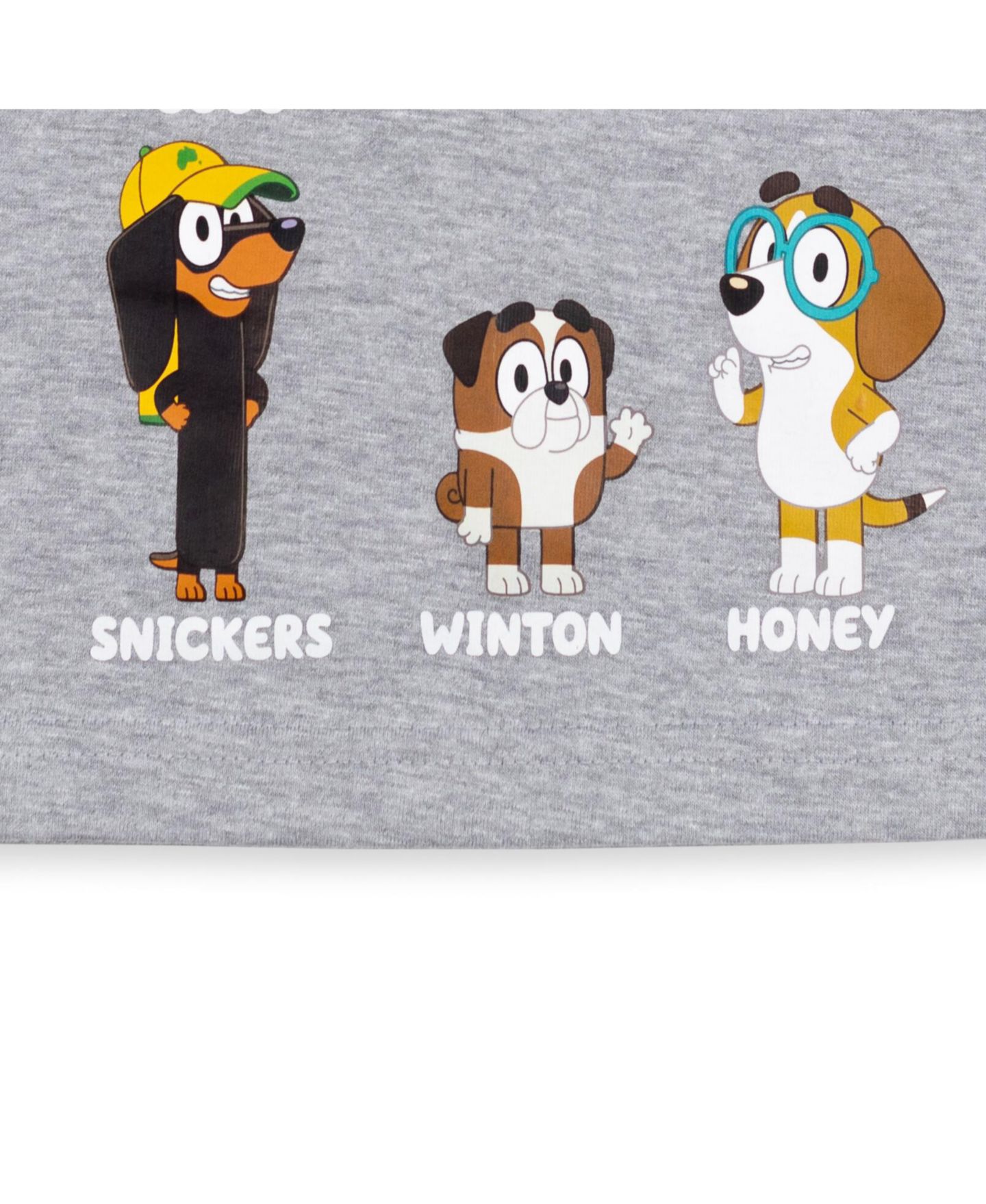 Футболки Bluey Child Winton Snickers Honey Muffin Bandit Dad Chili Mom Missy Chloe Coco Bingo Girls 2 Pack T-Shirts для малышей, цвет: Синий / Серый — фото 15