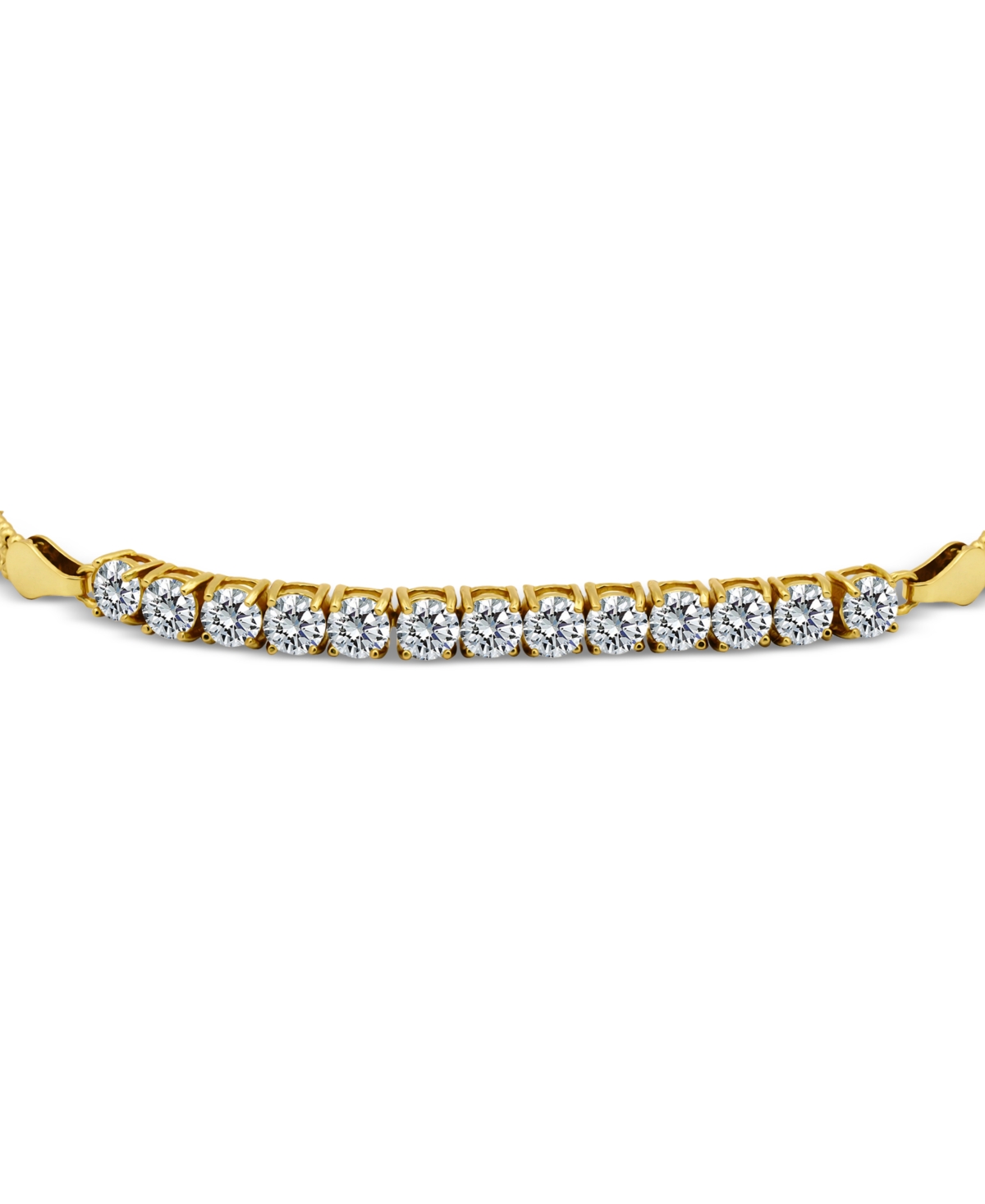 GIANI BERNINI CUBIC ZIRCONIA BEADED CHAIN BRACELET, CREATED FOR MACY'S 